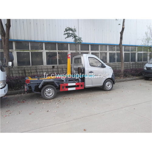 Camion à ordures Changan 4x2 poubelle amovible poubelle